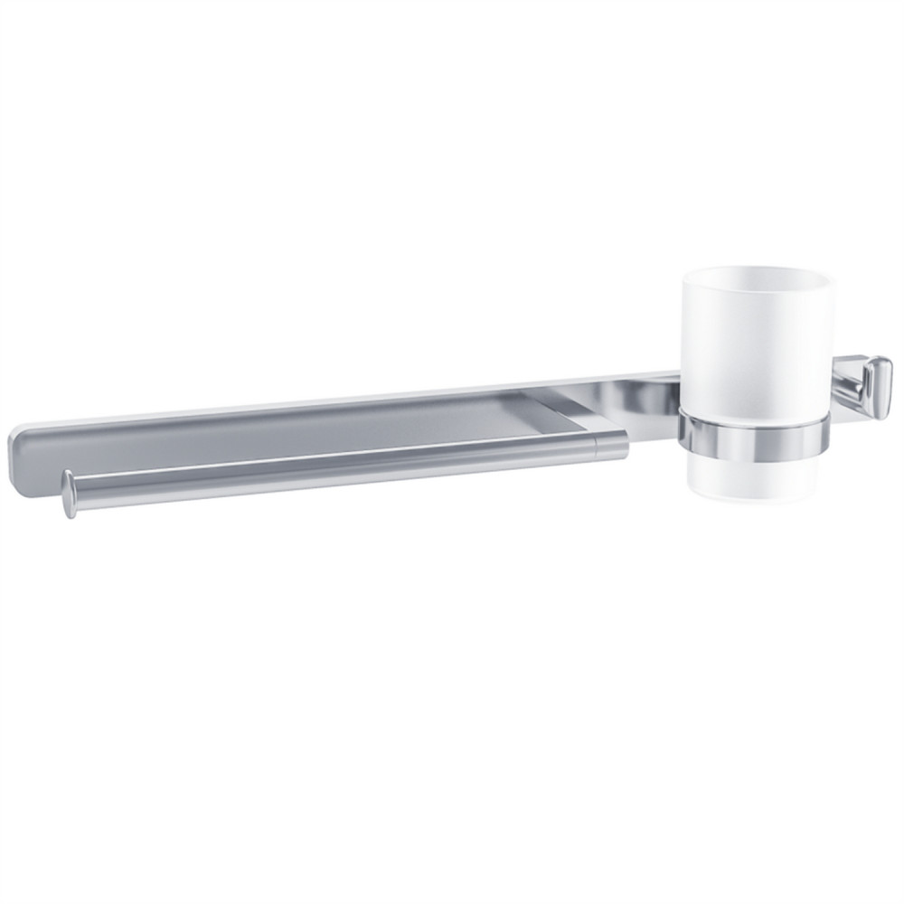 Eastbrook Asti Chrome Towel Ring with Hook and Tumbler Holder