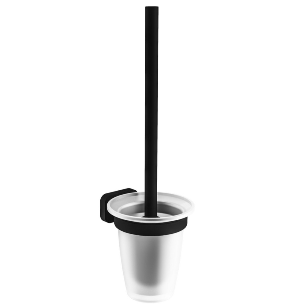 Eastbrook Asti Matt Black Toilet Brush and Holder