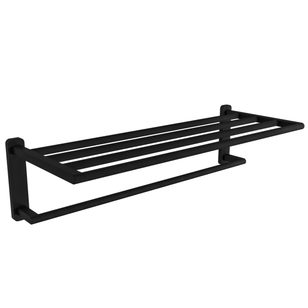 Eastbrook Asti Matt Black Towel Shelf