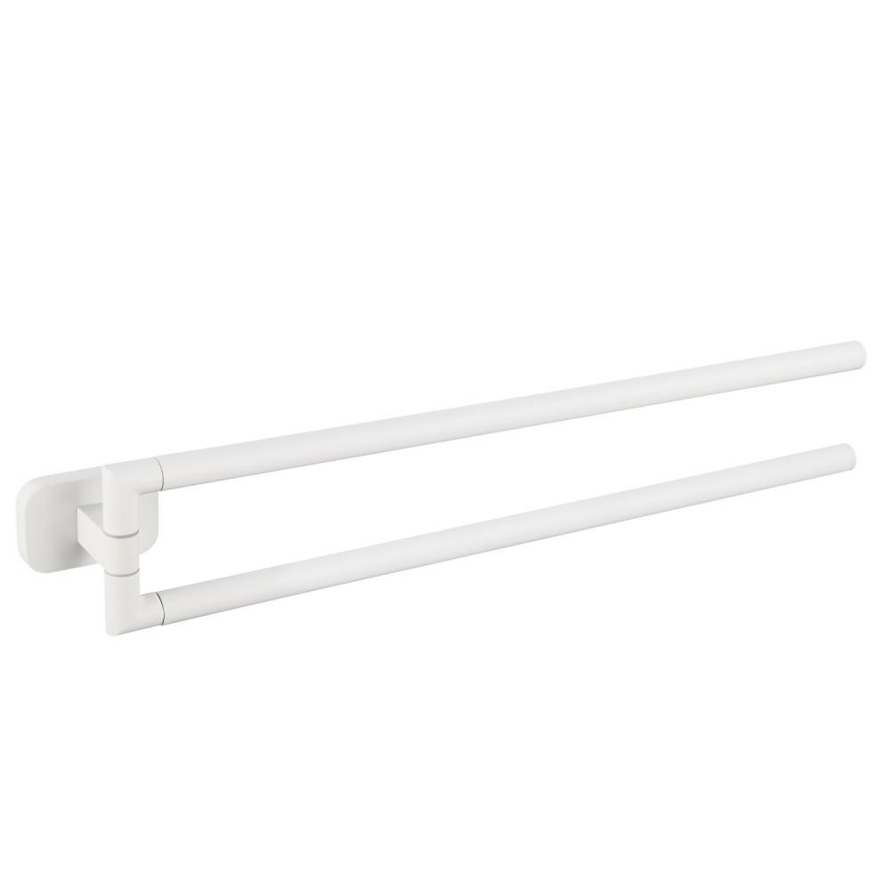 Eastbrook Asti Matt White 400mm Double Split Towel Rail