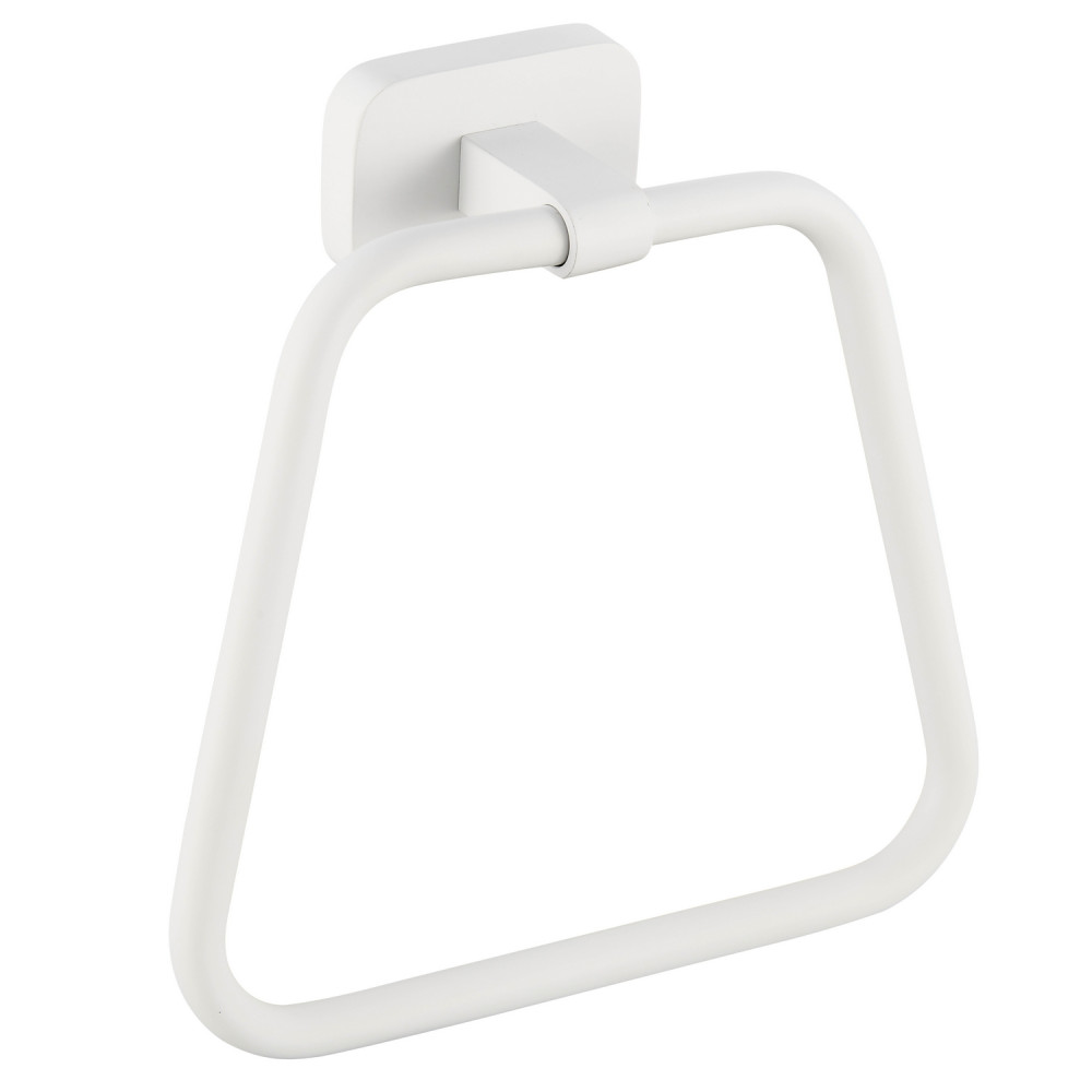 Eastbrook Asti Matt White Towel Ring