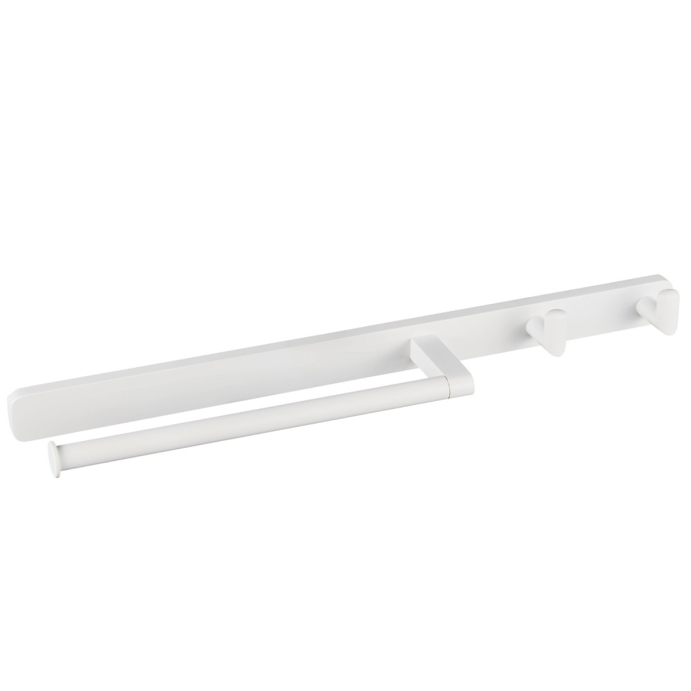Eastbrook Asti Matt White Towel Ring and Double Robe Hook