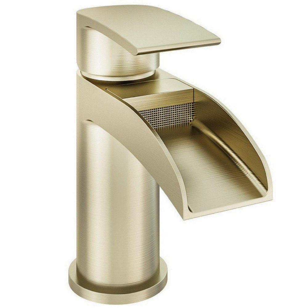 Eastbrook Aston Brushed Brass Basin Mixer with Waste