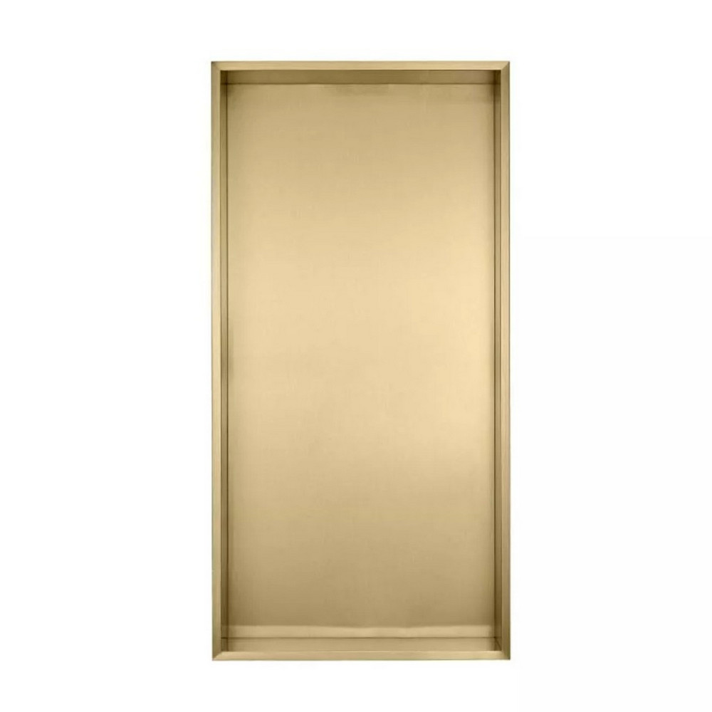 Eastbrook Brushed Brass 600 x 300mm Shower Niche