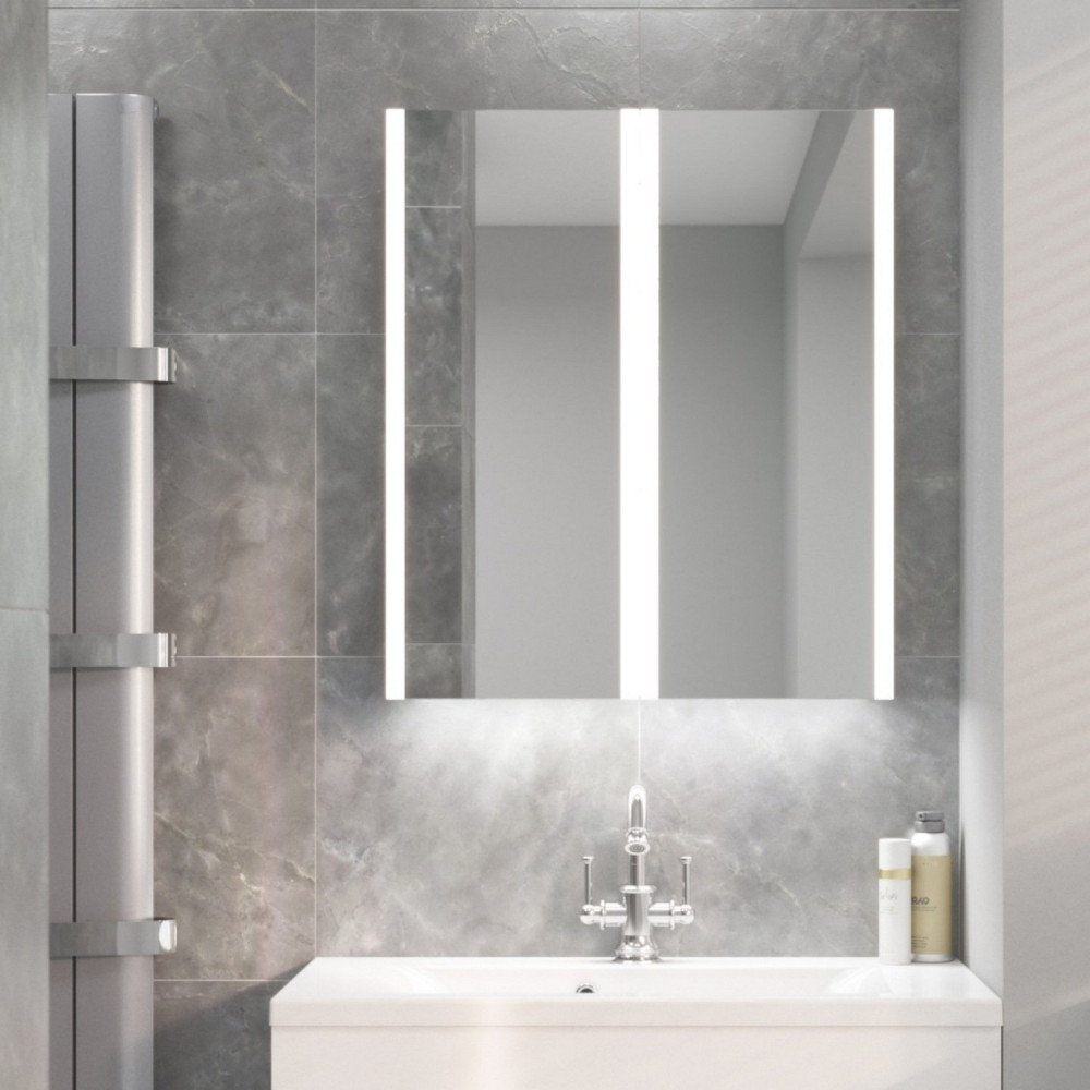 Eastbrook Caldini 800 x 700mm Two Door LED Mirror Cabinet