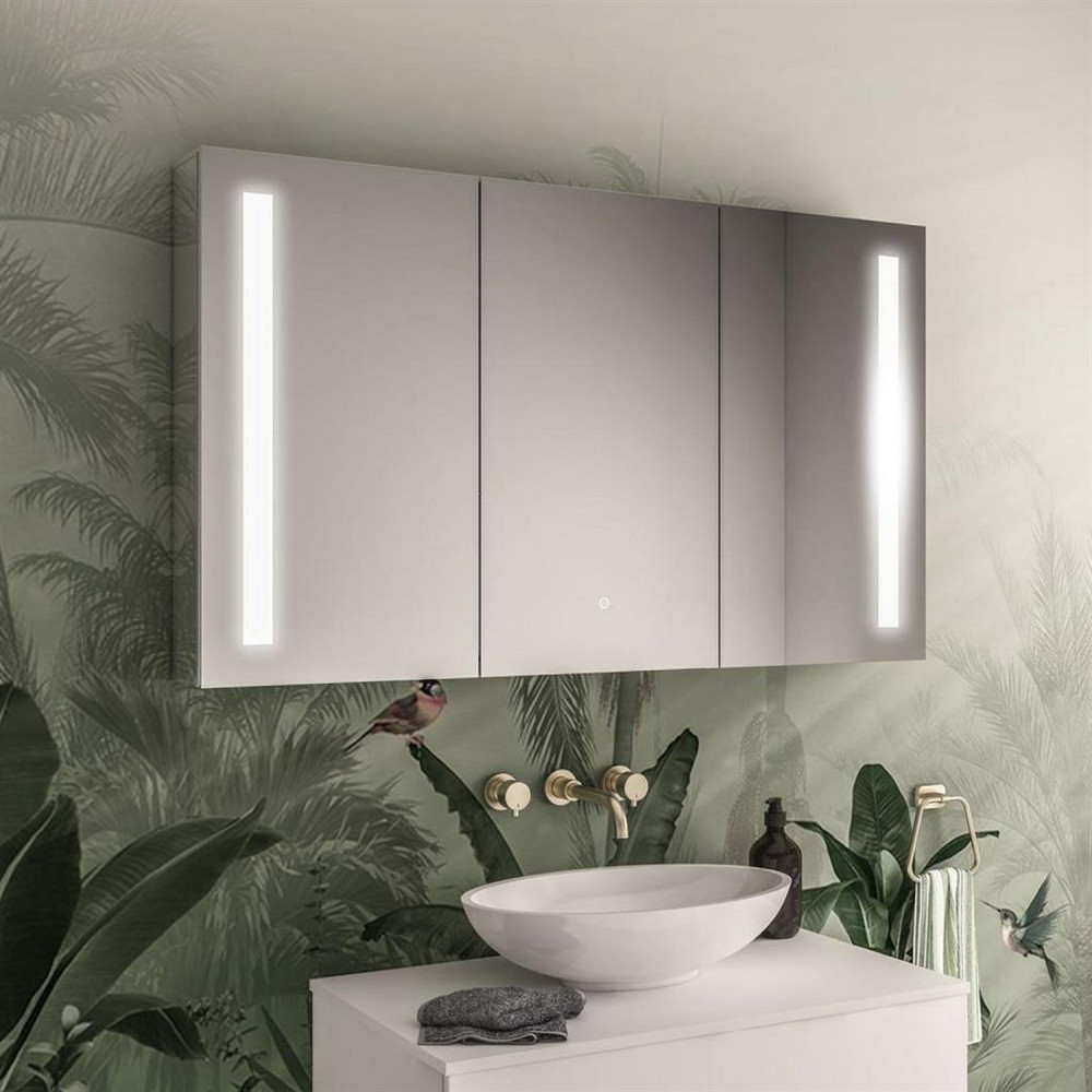Eastbrook Castellano 1200 x 700mm Three Door LED Mirror Cabinet