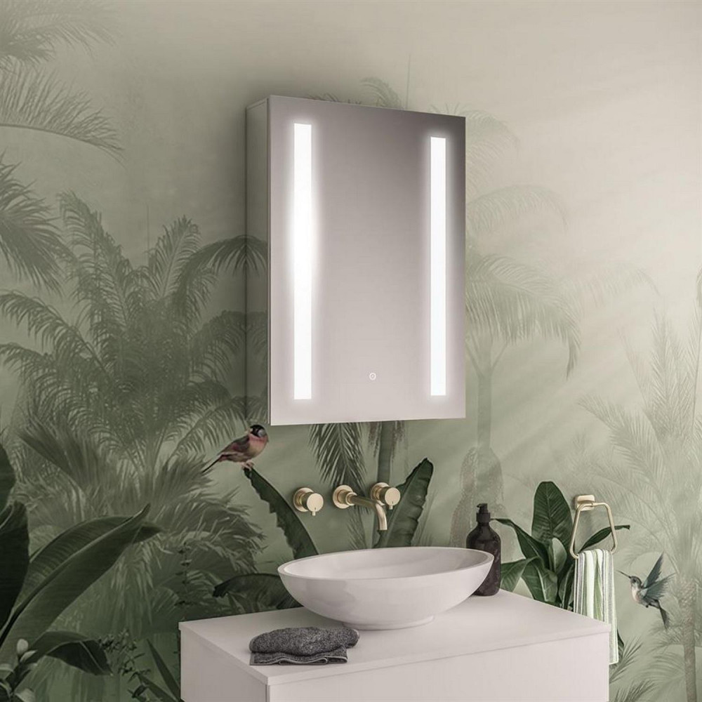 Eastbrook Castellano 500 x 700mm One Door LED Mirror Cabinet