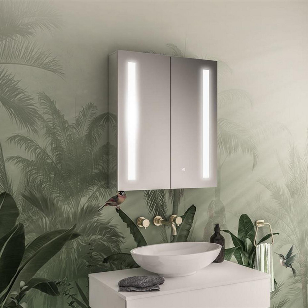 Eastbrook Castellano 600 x 700mm Two Door LED Mirror Cabinet