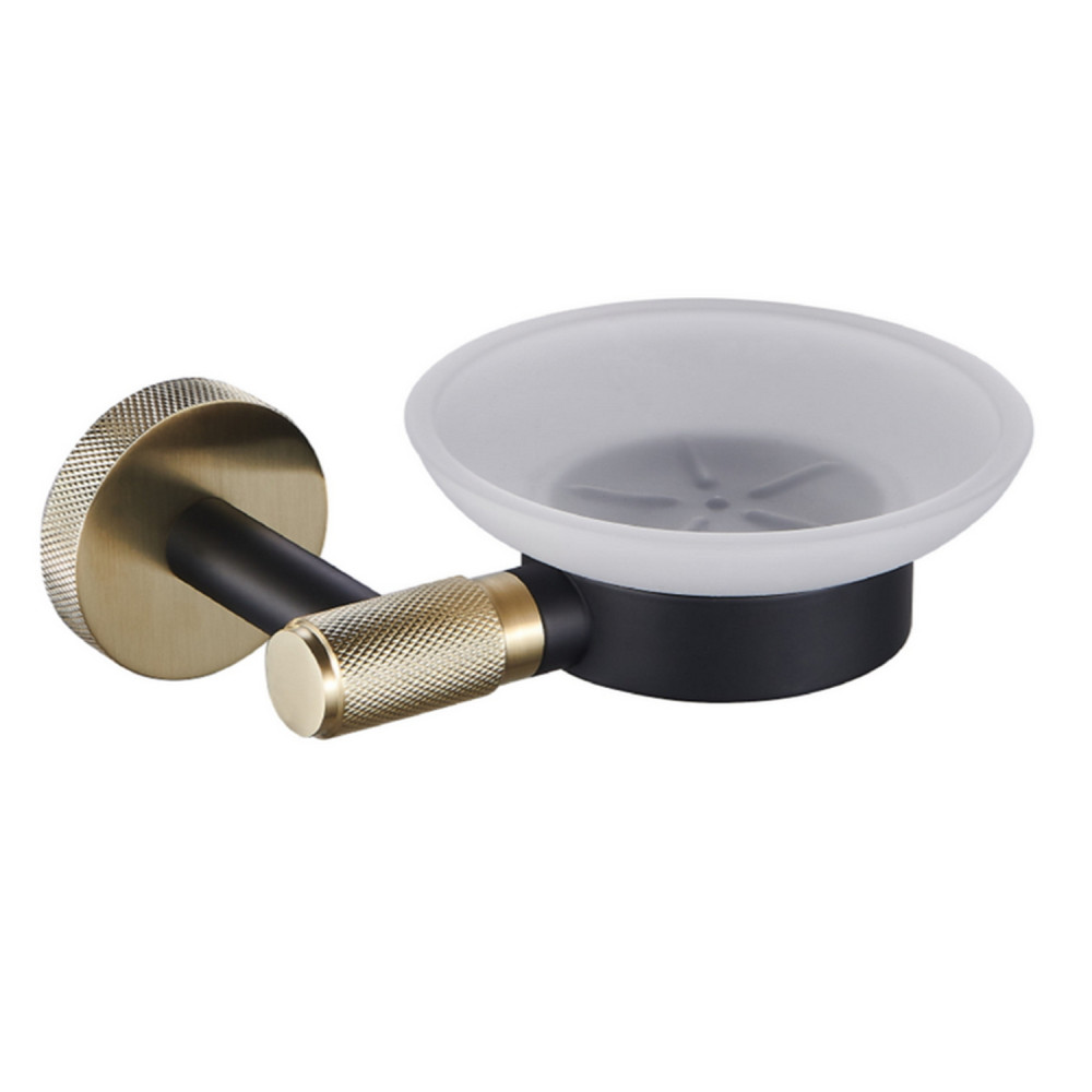 Eastbrook Catania Black and Brass Soap Dish