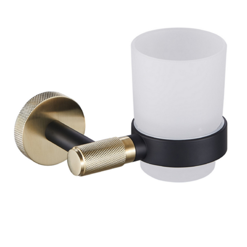 Eastbrook Catania Black and Brass Tumbler Holder