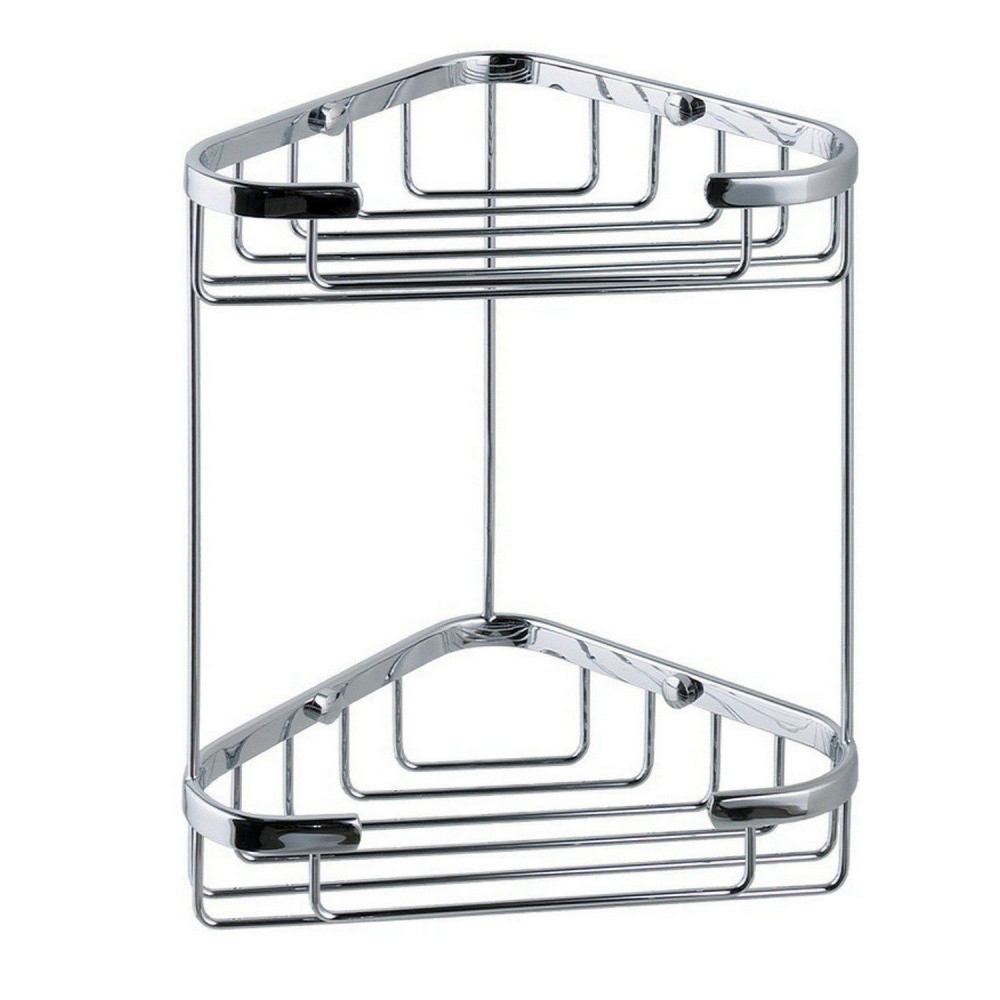 Eastbrook Chrome Double Corner Solid Brass Shower Basket