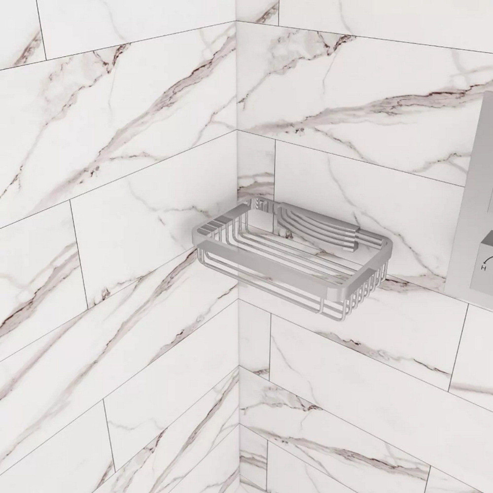 Eastbrook Chrome Removable Wall Shower Basket