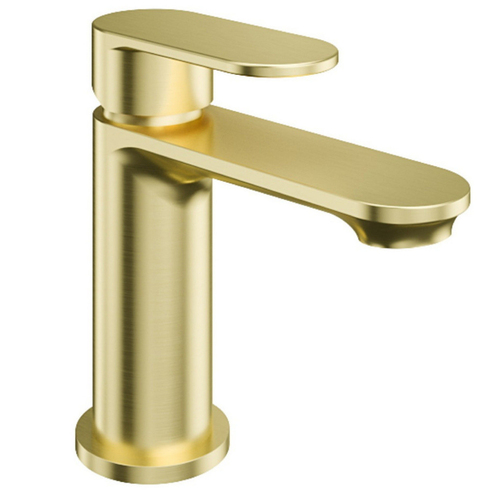 Eastbrook Elsted Brushed Brass Basin Mixer with Waste