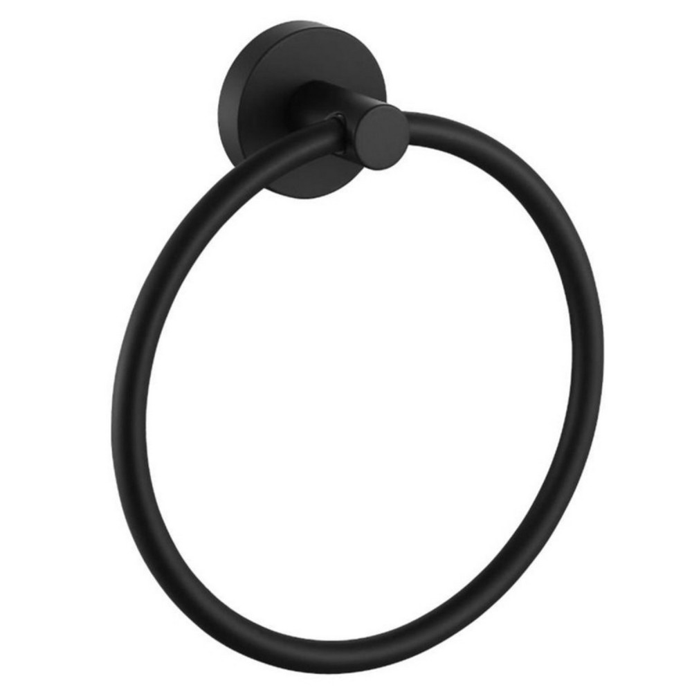 Eastbrook Genoa Matt Black Towel Ring