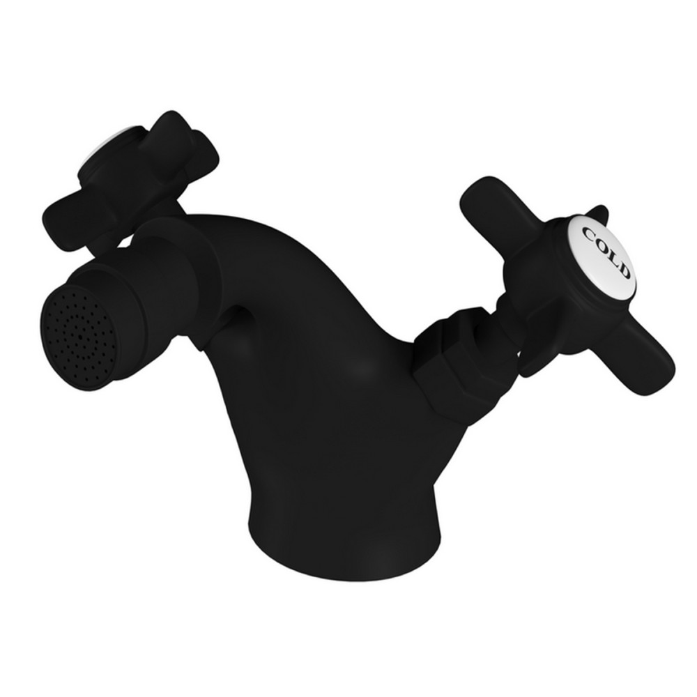Eastbrook Haymarket Matt Black Bidet Mixer with Waste