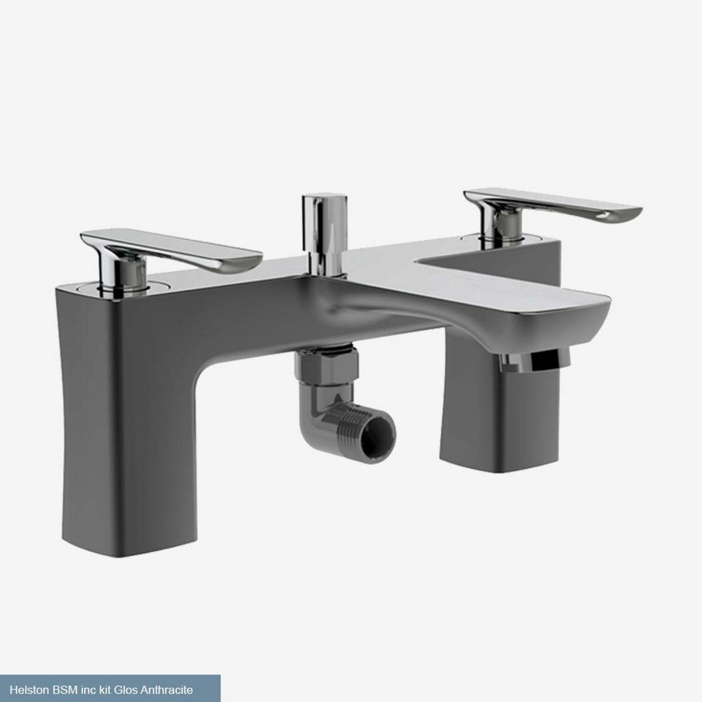 Eastbrook Helston Gloss Anthracite Bath Shower Mixer
