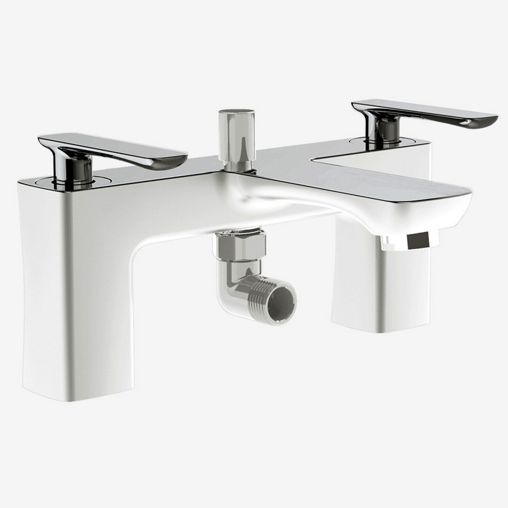 Eastbrook Helston Gloss White Bath Shower Mixer