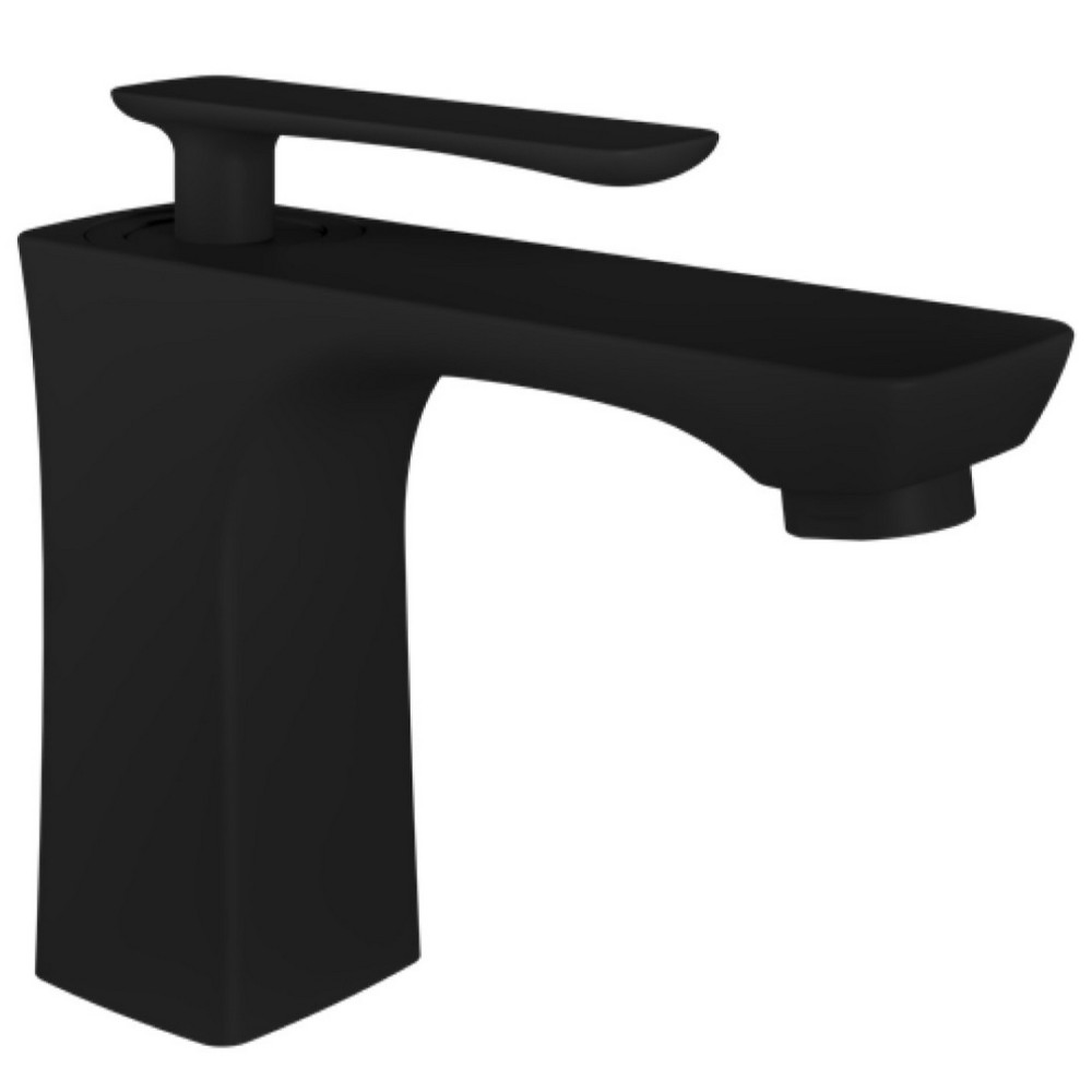 Eastbrook Helston Matt Black Basin Mixer with Waste