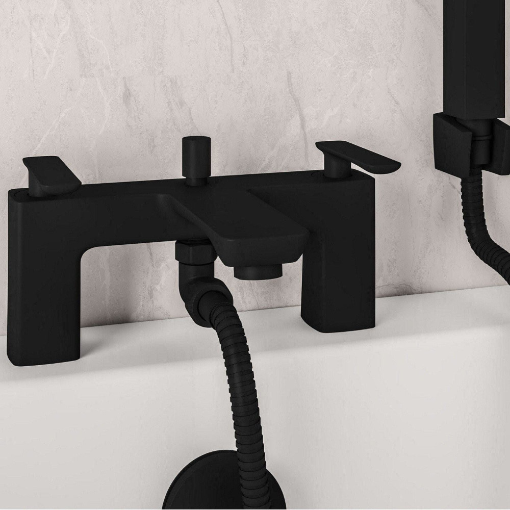Eastbrook Helston Matt Black Bath Shower Mixer