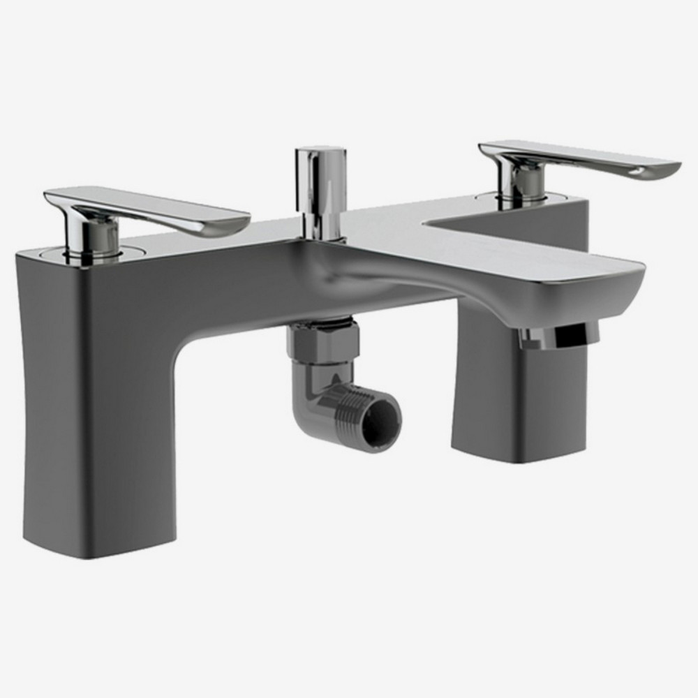 Eastbrook Helston Matt Smooth Anthracite Bath Shower Mixer