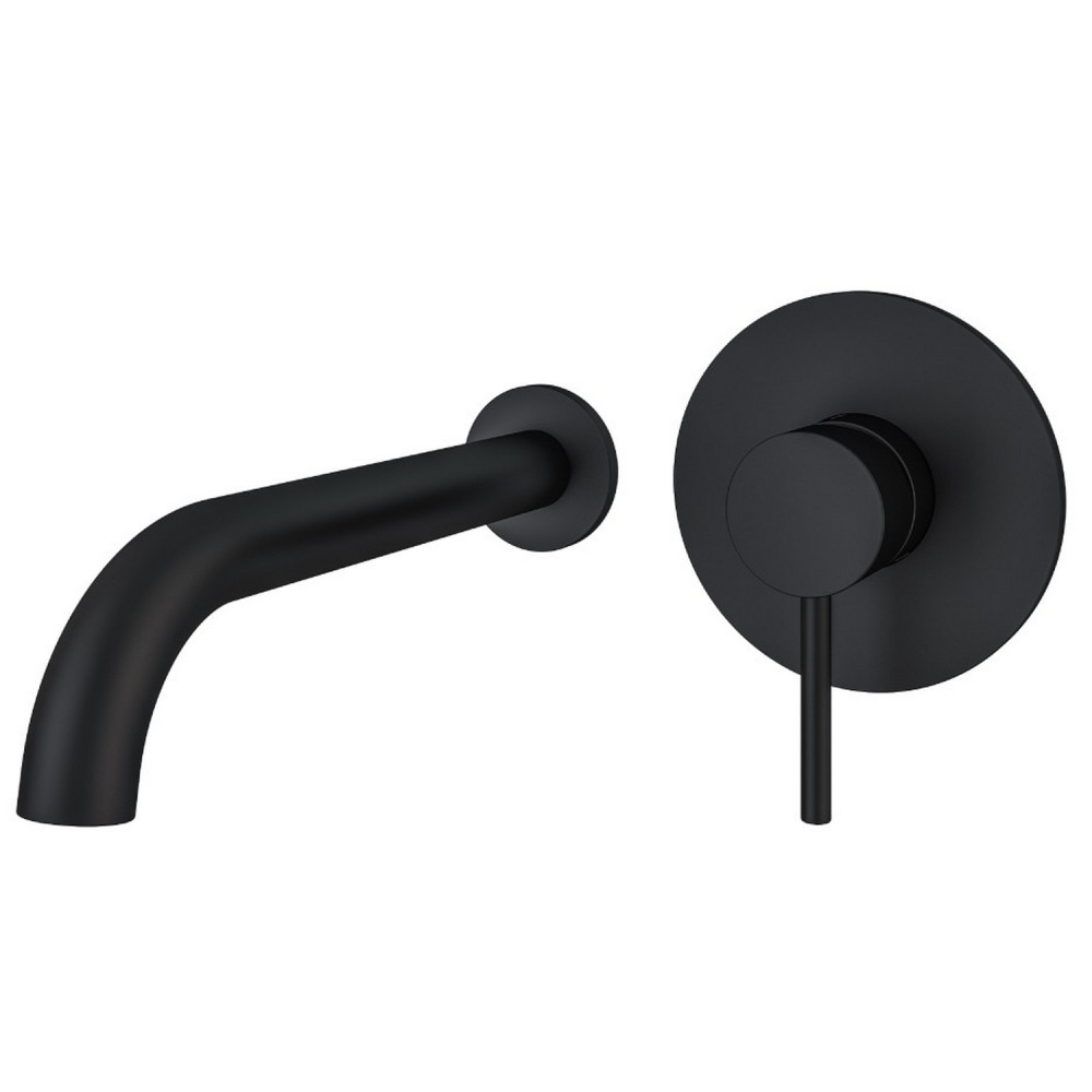Eastbrook Heyford Black Wall Mounted Basin Tap