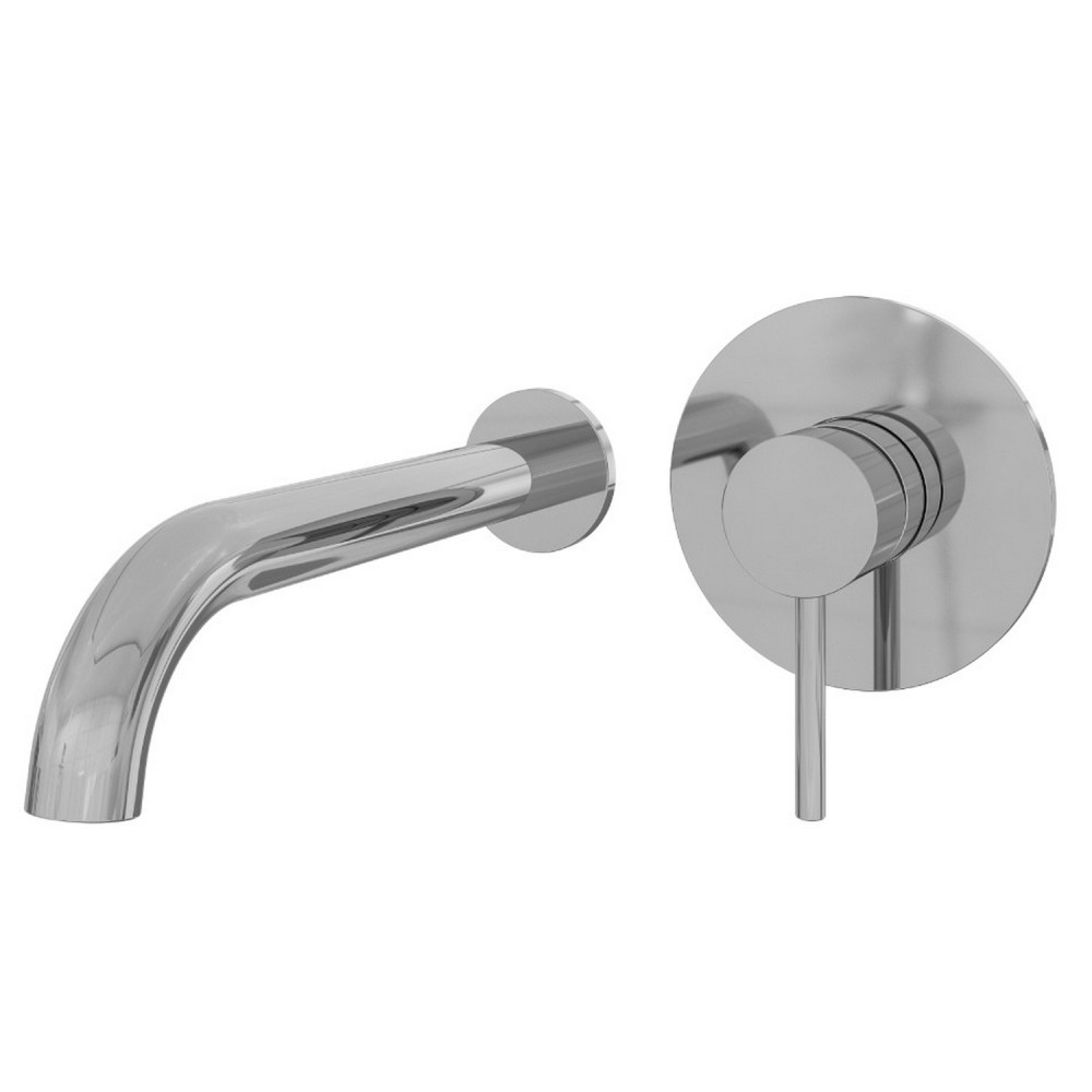 Eastbrook Heyford Chrome Wall Mounted Basin Tap