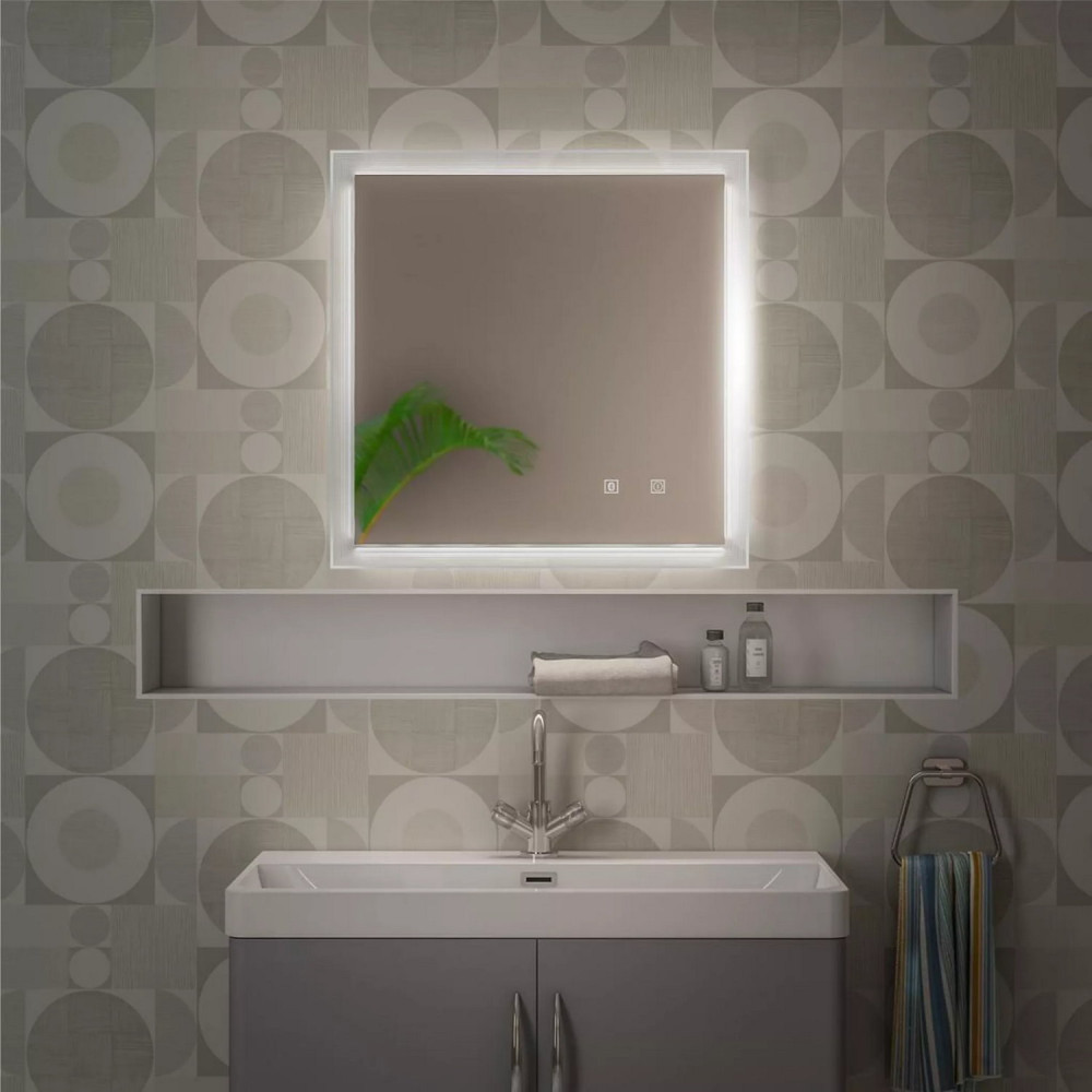 Eastbrook Leven 600 x 600mm LED Bluetooth Mirror