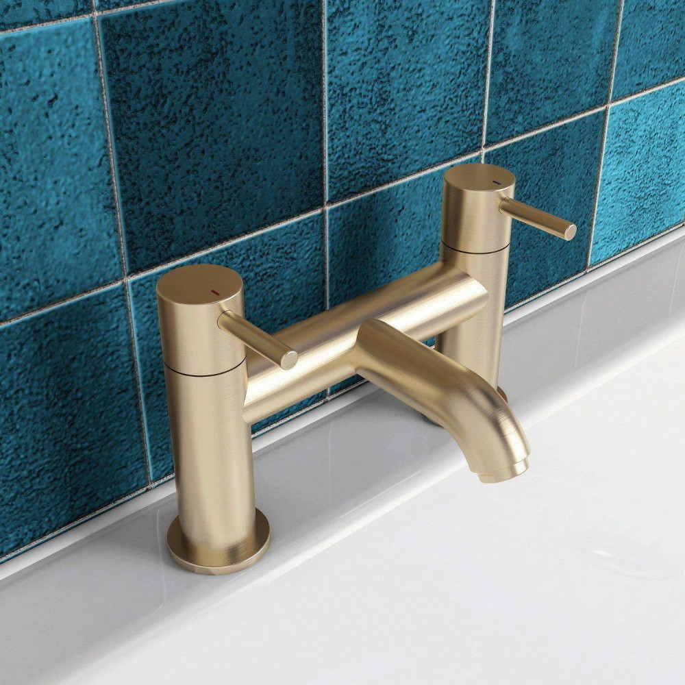 Eastbrook Meriden Brushed Brass Bath Filler