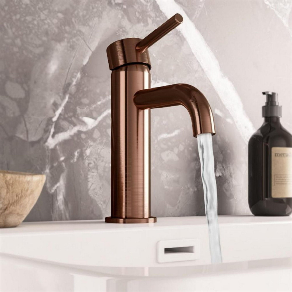 Eastbrook Meriden Brushed Bronze Basin Mixer with Waste
