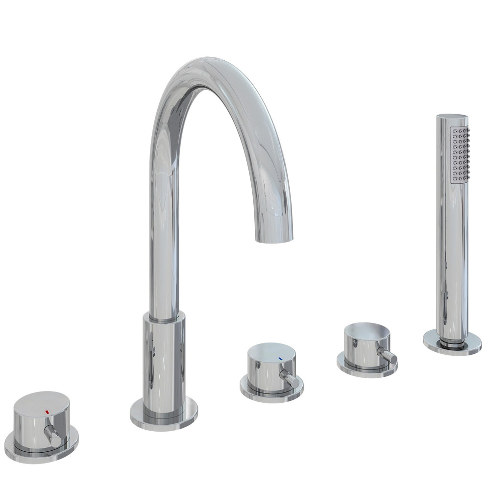 Eastbrook Meriden Chrome Five Hole Bath Shower Mixer