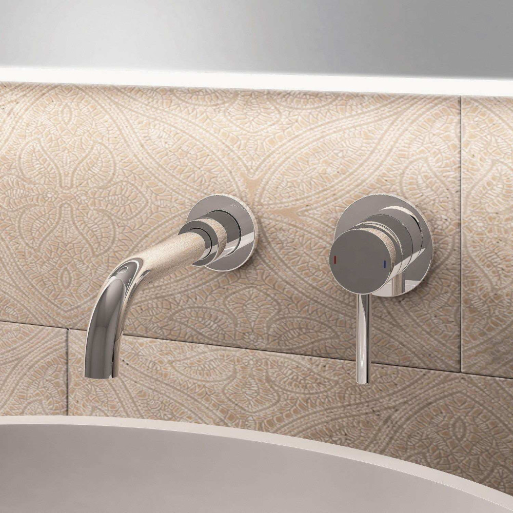 Eastbrook Meriden Chrome Wall Mounted Basin Mixer