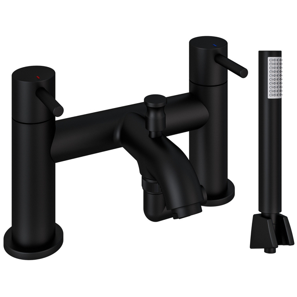 Eastbrook Meriden Matt Black Bath Shower Mixer