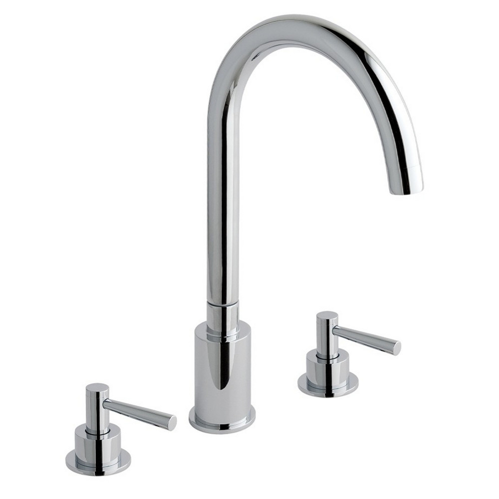 Eastbrook Prado Lever Chrome 3 Hole Basin Mixer