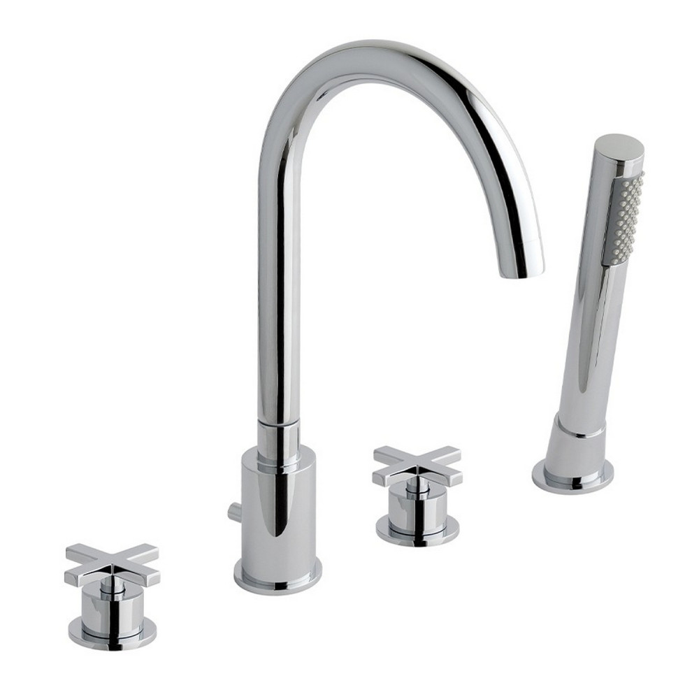 Eastbrook Prado Star 4 Hole Chrome Bath Shower Mixer