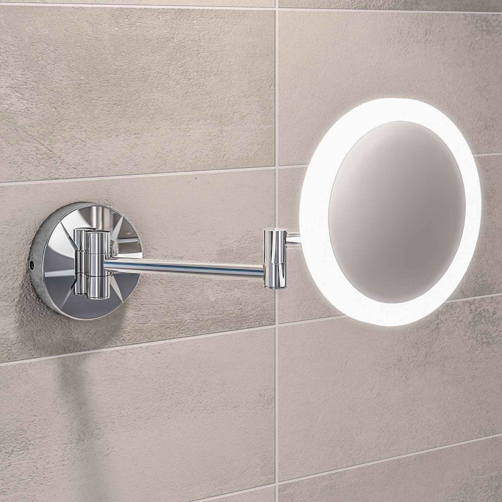 Eastbrook Round Frosted LED Vanity Make Up Mirror