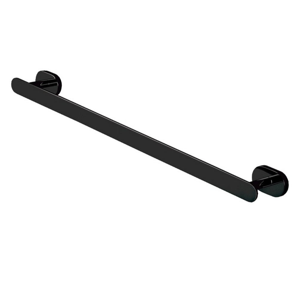 Eastbrook Salerno Matt Black Single Towel Rail