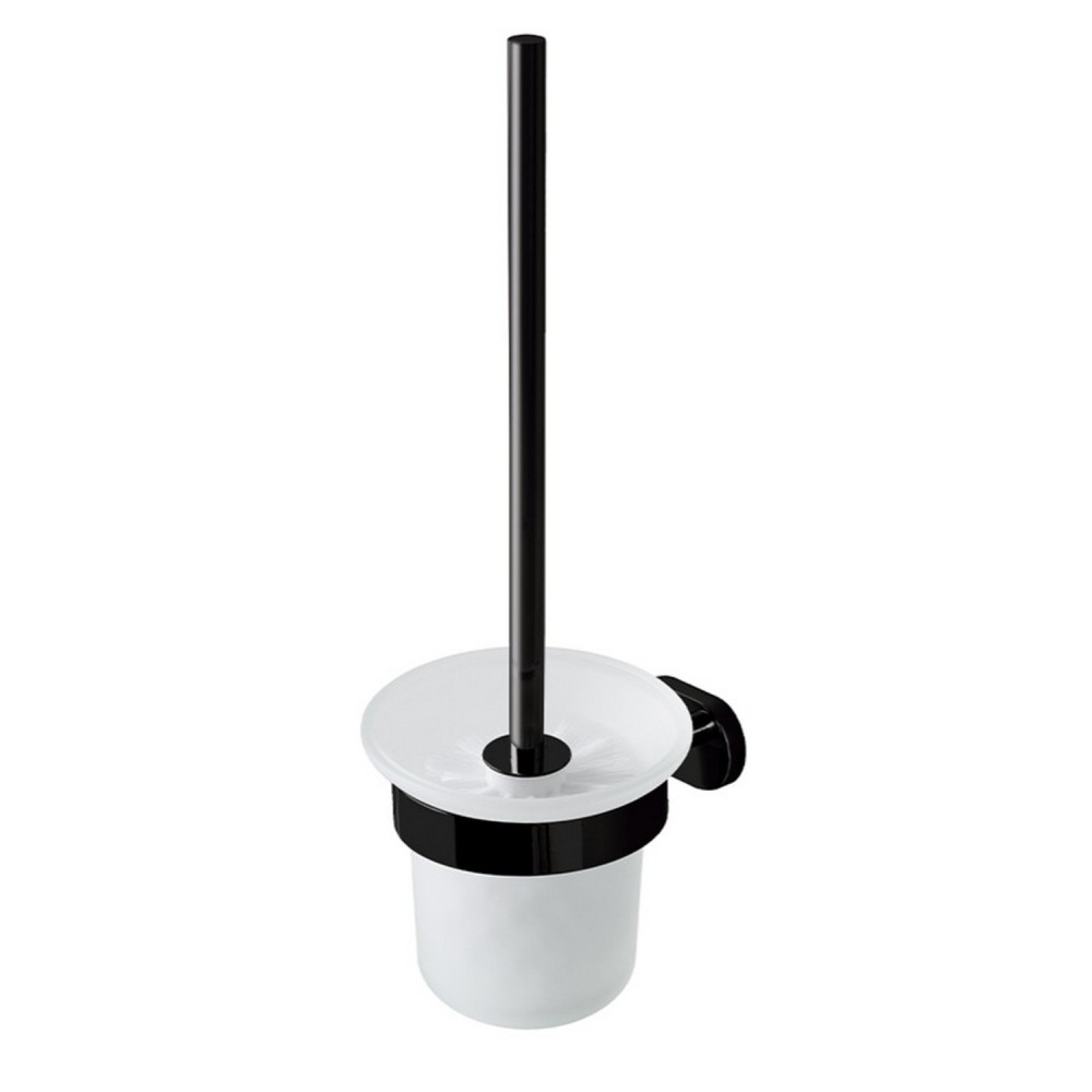 Eastbrook Salerno Matt Black Toilet Brush and Holder