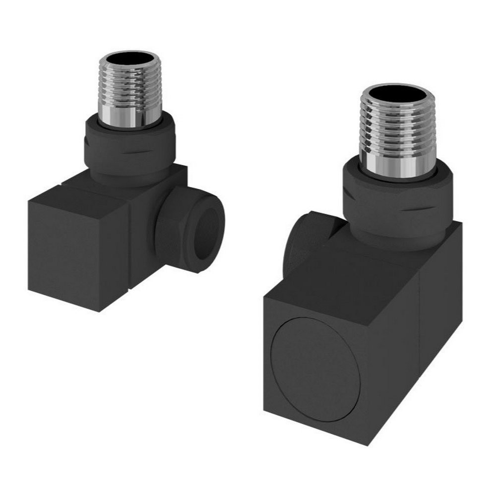 Eastbrook Square Corner Manual Matt Anthracite Radiator Valves