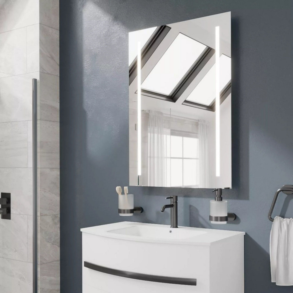 Eastbrook Terrizzo 500 x 700mm LED Battery Bathroom Mirror