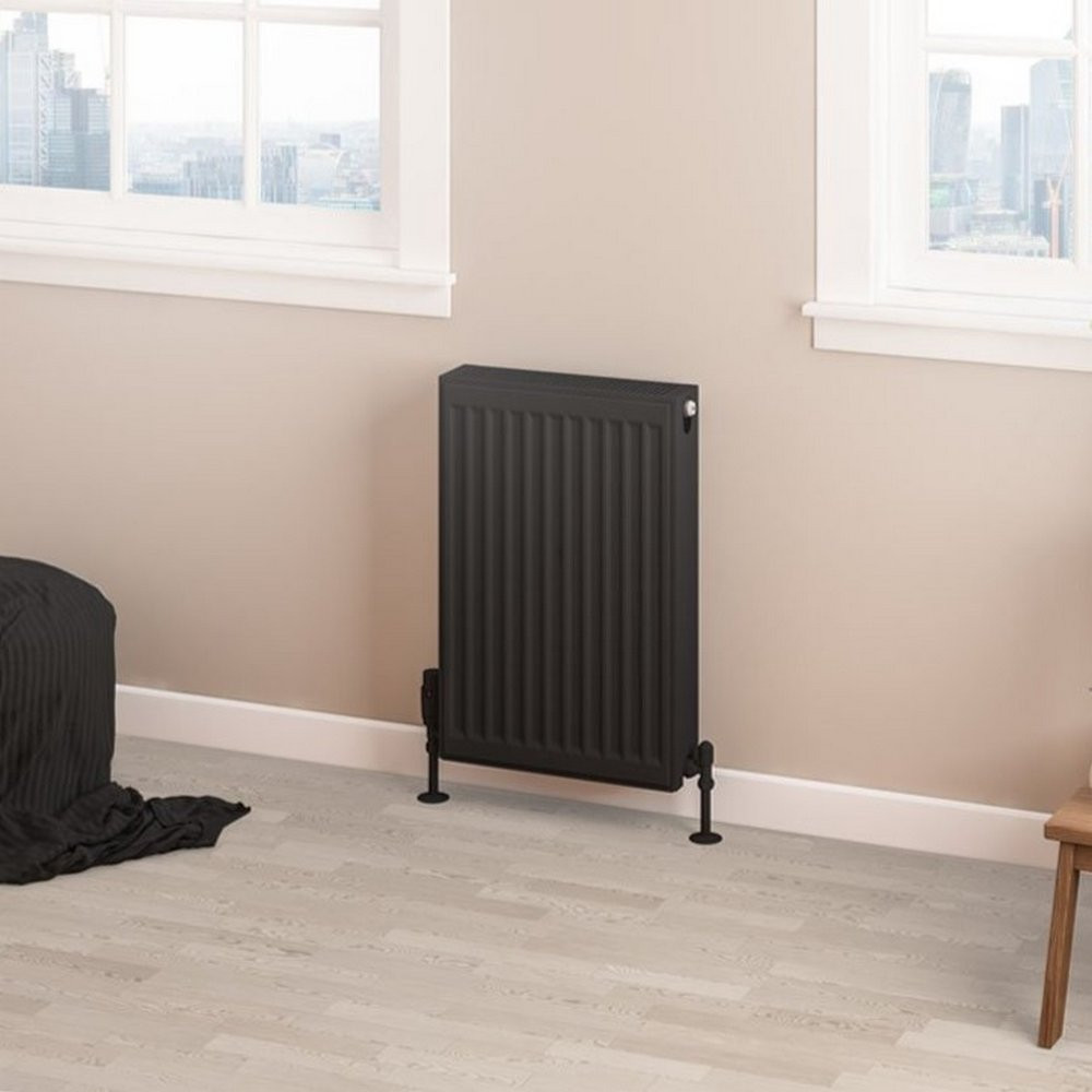 Eastbrook Type 22 600 x 400mm Compact Panel Radiator Matt Black