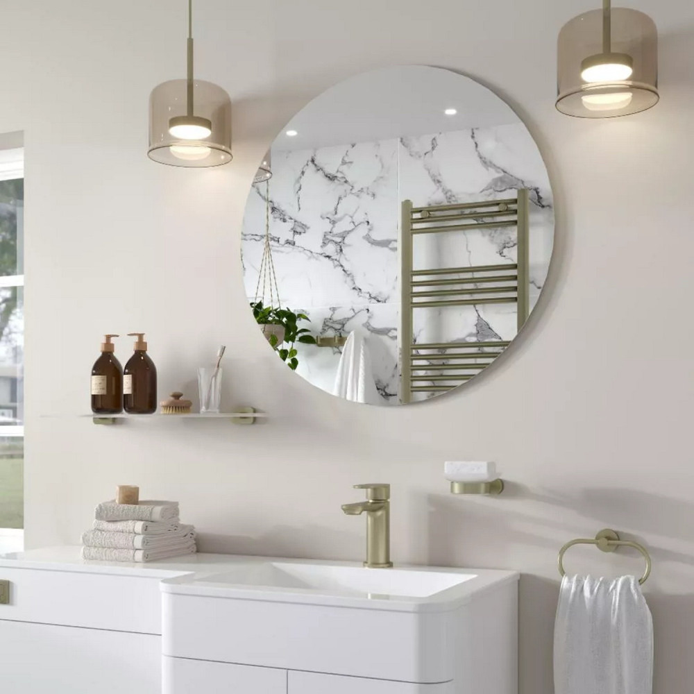 Eastbrook Verzino 800 x 800mm Round Plain Bathroom Mirror