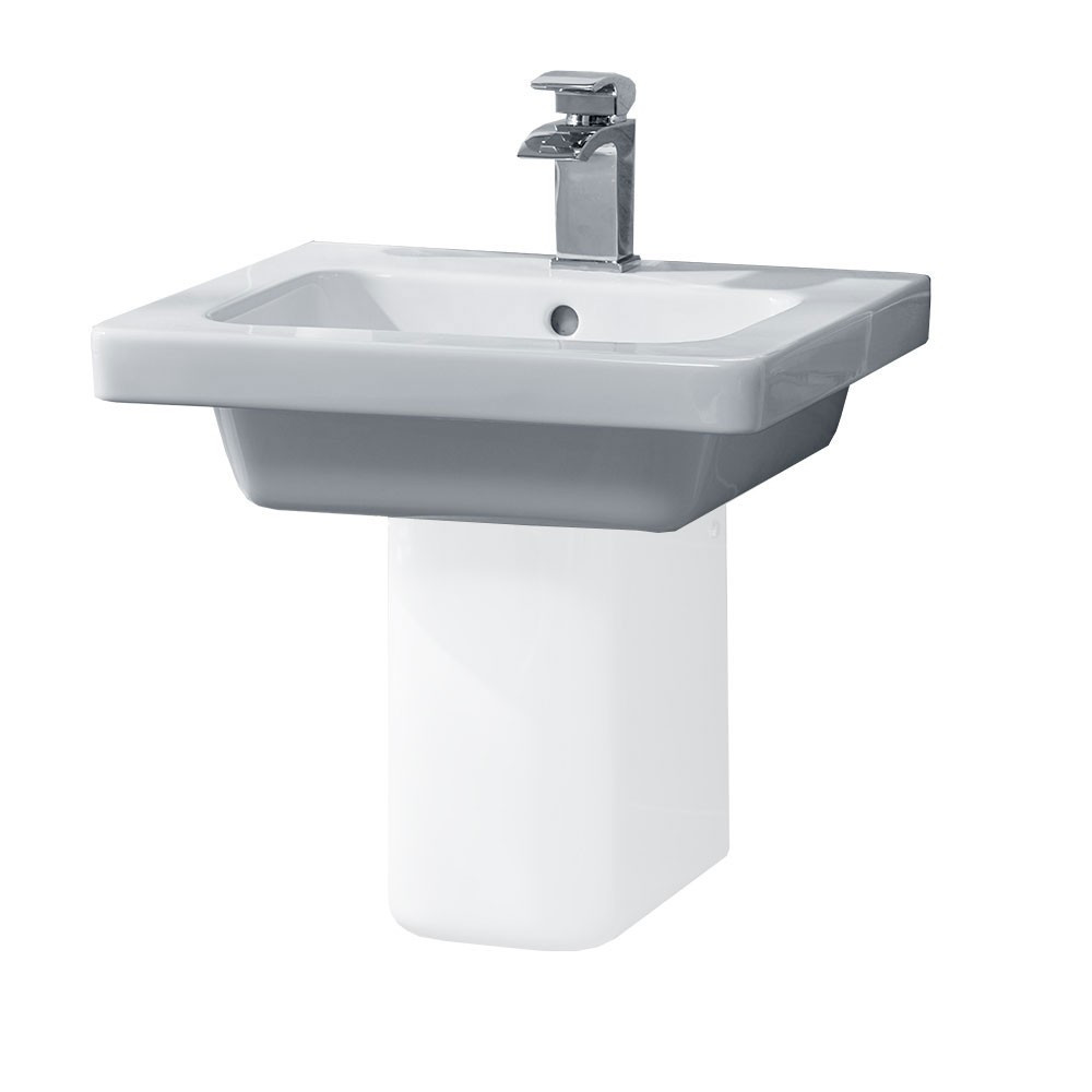 Essential Ivy 500mm 1TH Basin and Pedestal (1)