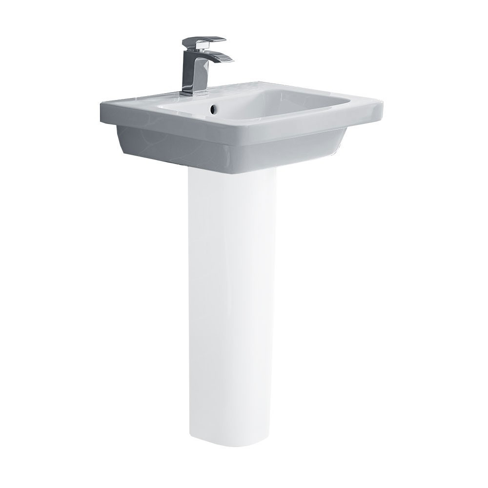 Essential Ivy 650mm 1TH Basin and Pedestal (1)
