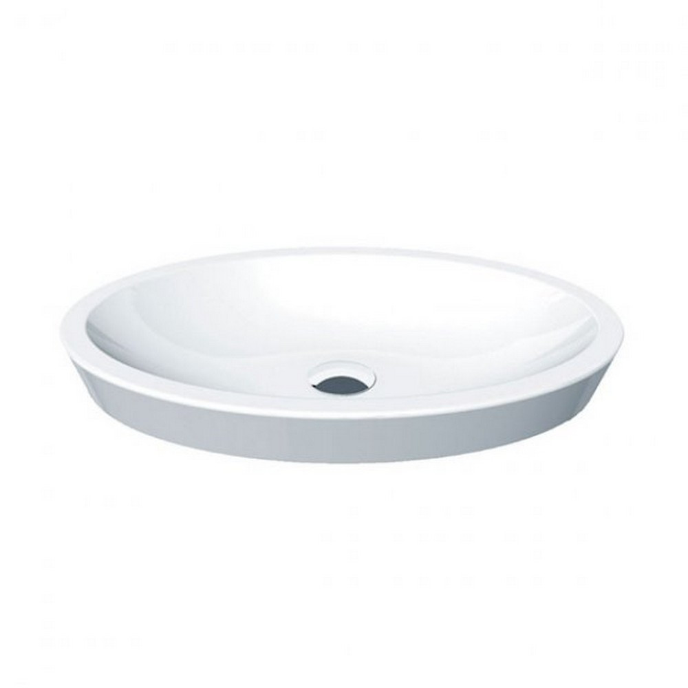 Essential Lavender 580mm Shallow Oval Countertop Basin