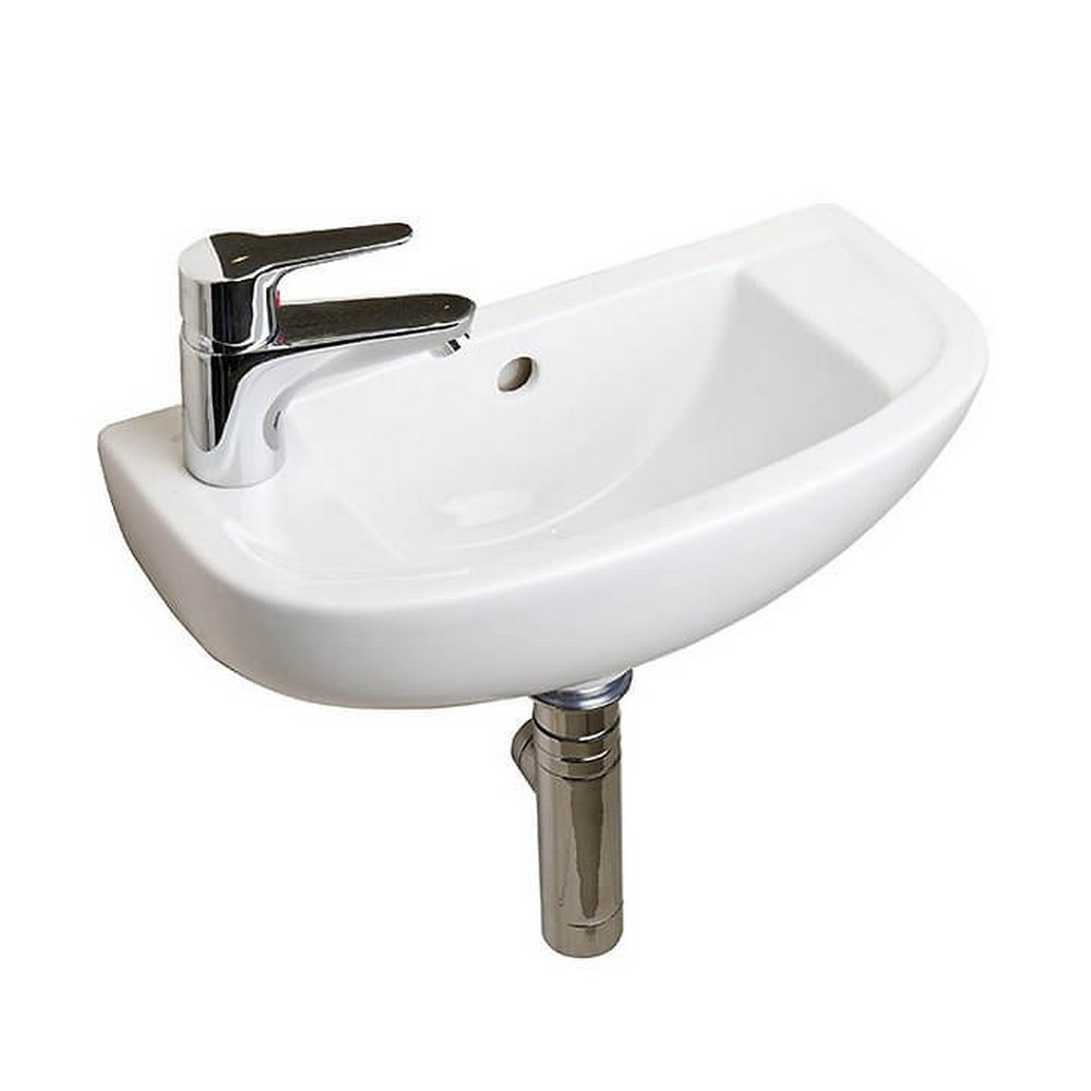Essential Lily 450mm 1TH Slimline Left Handed Basin
