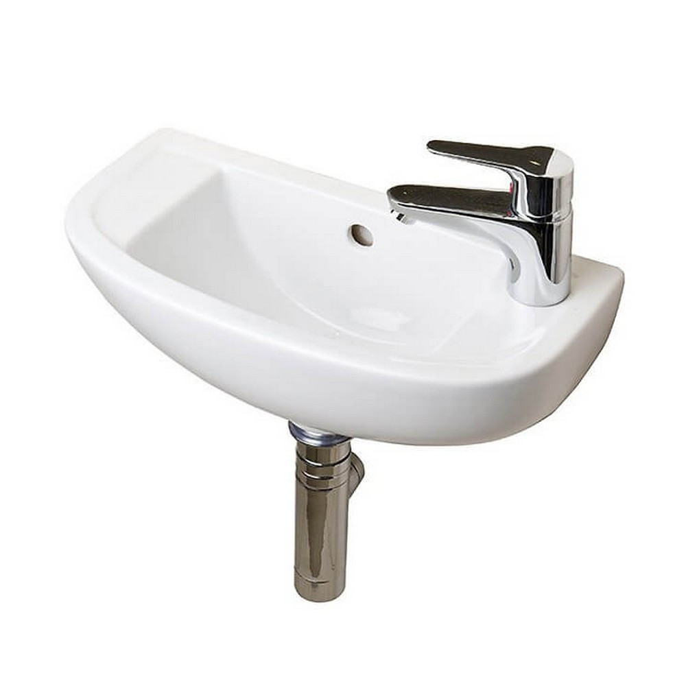 Essential Lily 450mm 1TH Slimline Right-Handed Basin