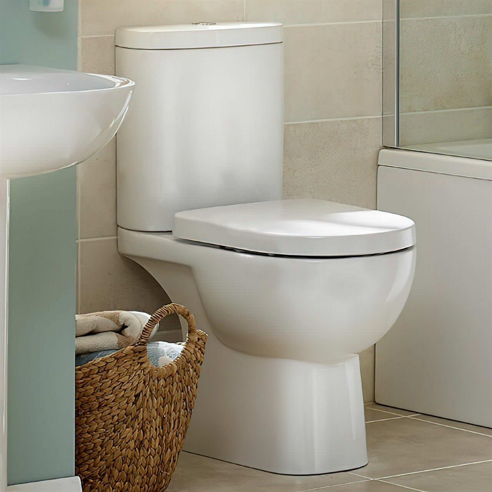 Essential Lily Close Coupled Open Back WC
