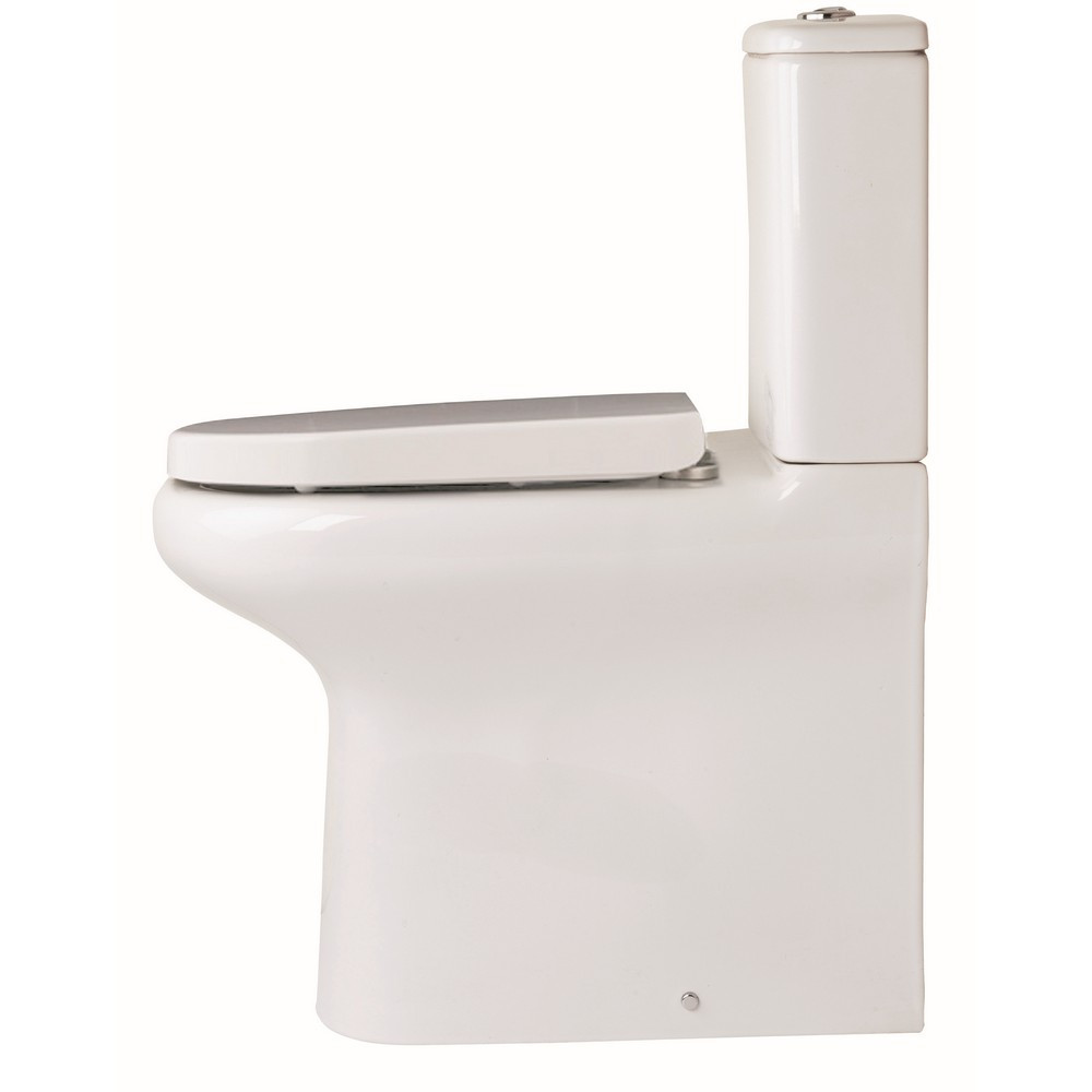 Essential Lily Rimless Comfort Height Back To Wall WC