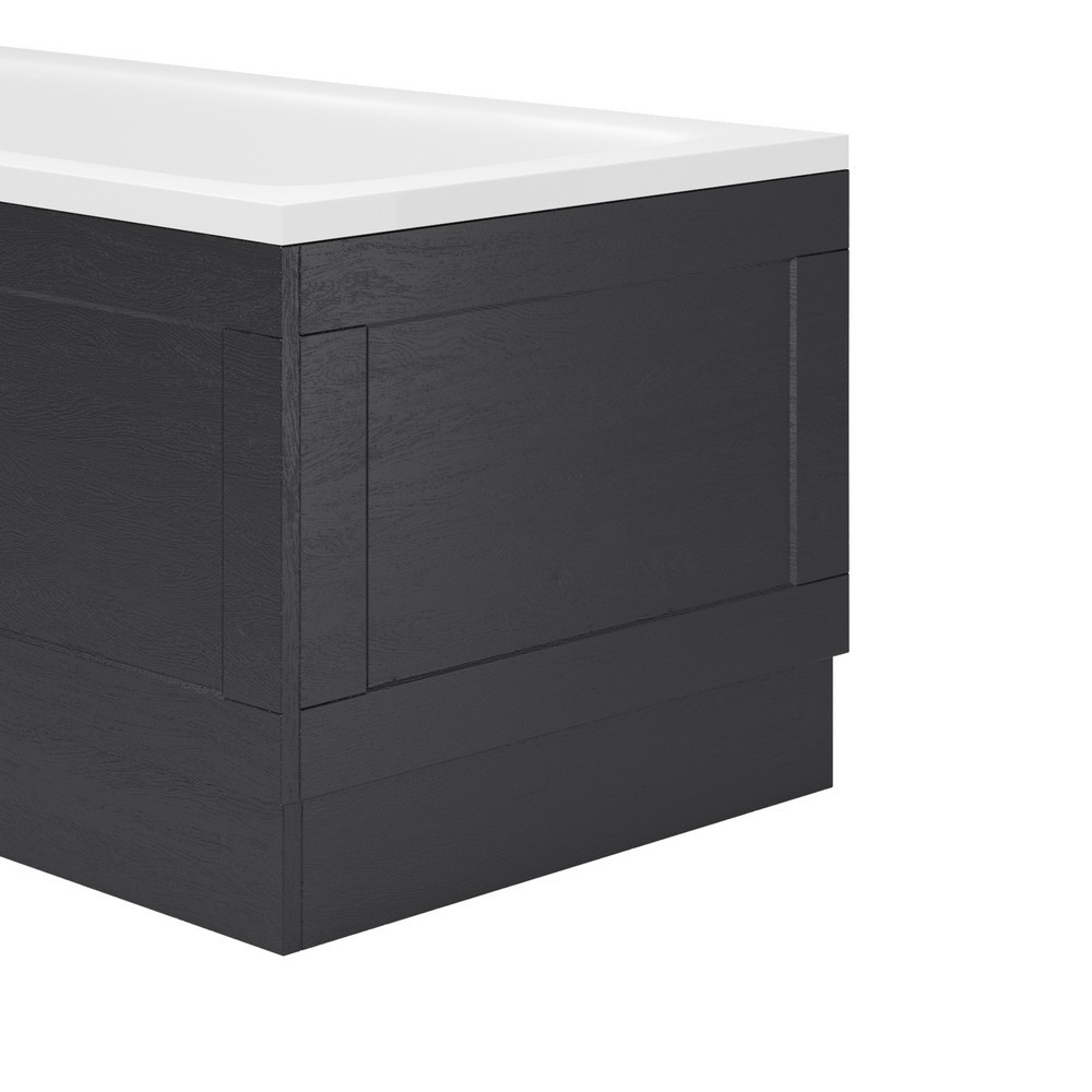 Essential Maine 700mm Graphite Grey L Shape End Bath Panel