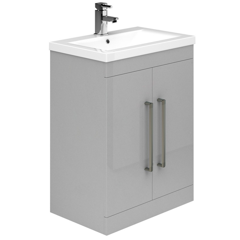 Essential Montana 500mm Light Grey Vanity Unit with Basin and 2 Doors